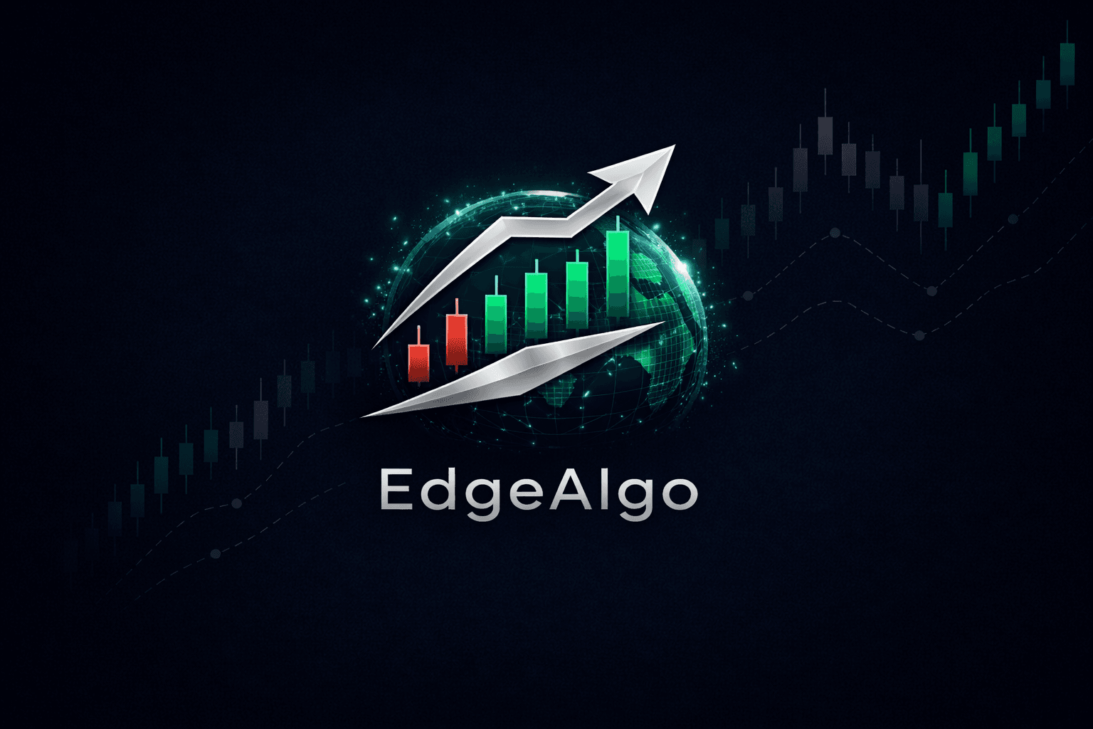 EdgeAlgo financial market logo emblem